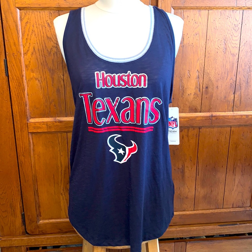 NWT⭐️HOUSTON TEXANS🇺🇸TANK Racerback Jrs. XL by NFL Team Apparel